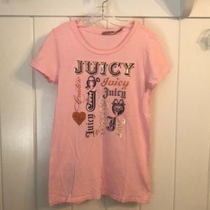 Pink girls juicy t-shirt